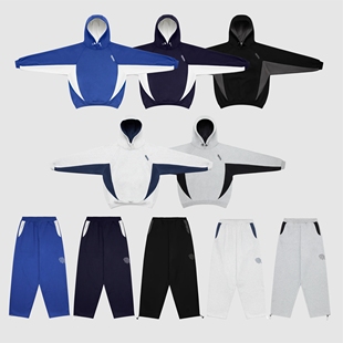 现货MERTRA廓形短宽连帽卫衣裤帽衫套装嘻哈BOXY美式CLEANFIT运动