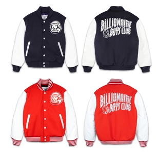 清仓BBC亿万少年俱乐部棒球夹棉夹克BOXY嘻哈E美式CLEANFIT短宽