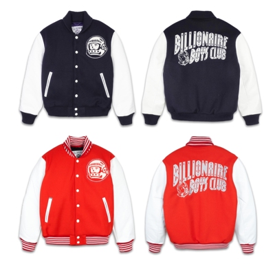 清仓BBC亿万少年俱乐部棒球夹棉夹克BOXY嘻哈E美式CLEANFIT短宽