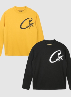 CORTEIZ华夫格长袖T恤嘻哈VIBE美式DRILL紧修身小高领口健身