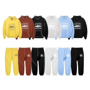 现货CORTEIZ恶魔岛明线套装卫衣卫裤嘻哈BOXY美式DRILL街舞修身