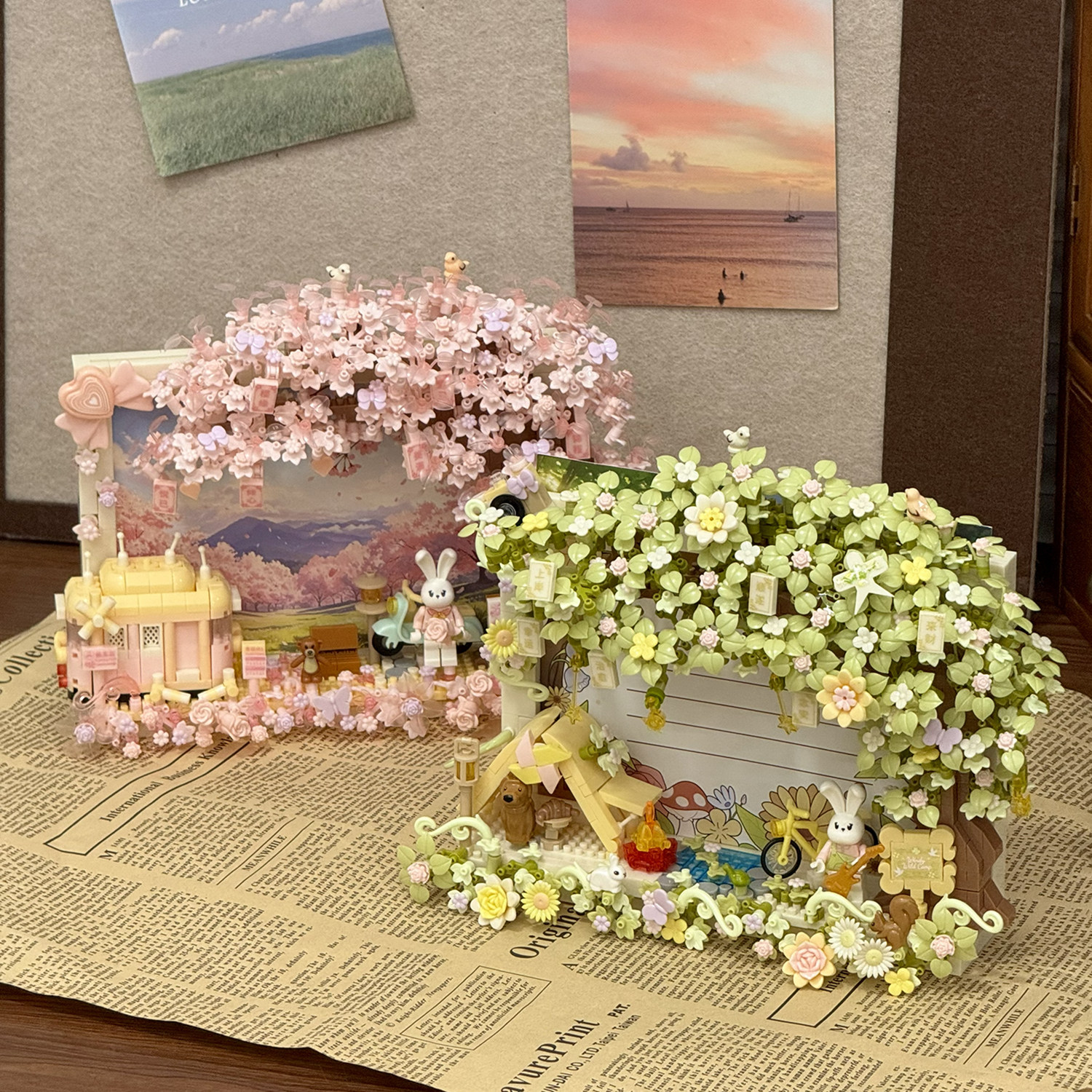 积木相框相册拼装永生花3d立体摆件手工diy教师节创意礼物送老师