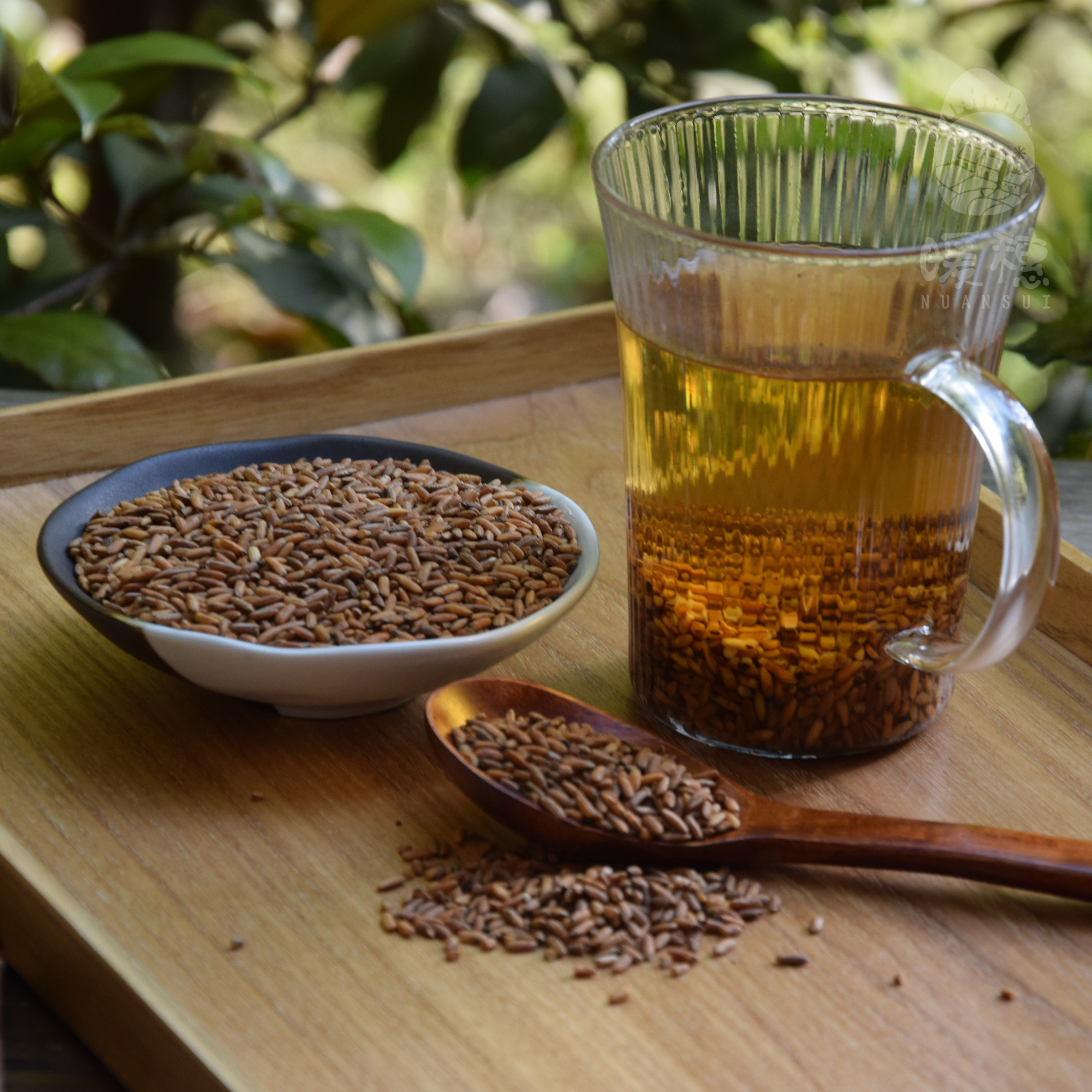 暖穗糙米茶手工炒制清爽刮油小饮