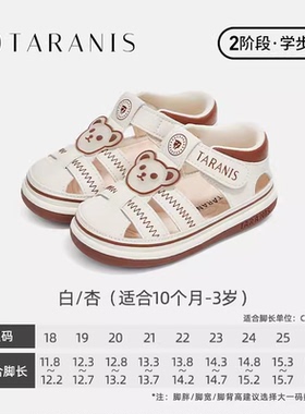 泰兰尼斯2024夏季男女童鞋透气防滑凉鞋卡通软底学步鞋T07T4B3977
