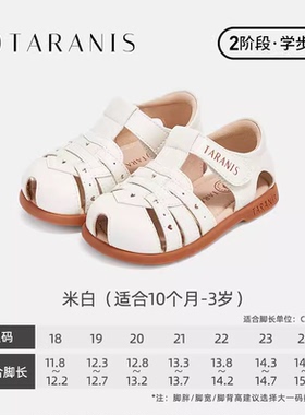 泰兰尼斯夏季童鞋清爽透气男女宝宝编织镂空小玛丽凉鞋T07T4B4071