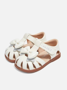 泰兰尼斯女童凉鞋夏季包头防滑舒适软底女宝宝公主凉鞋T07T5B5815