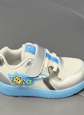 江博士专柜正品2026春男童二段机能鞋网面透气闪灯鞋1B14B1005BM0