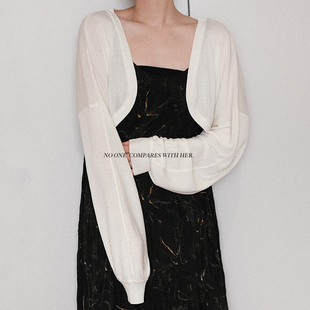 空调小披肩罩开衫 与她非原创厂货 宽松针织薄款 短款 外套 夏季