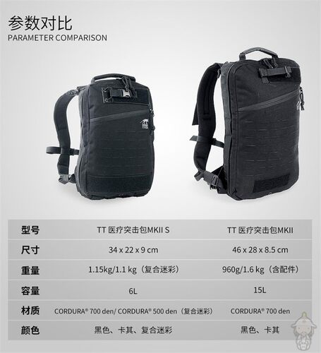 塔虎医疗突击包6L15L户外双肩包