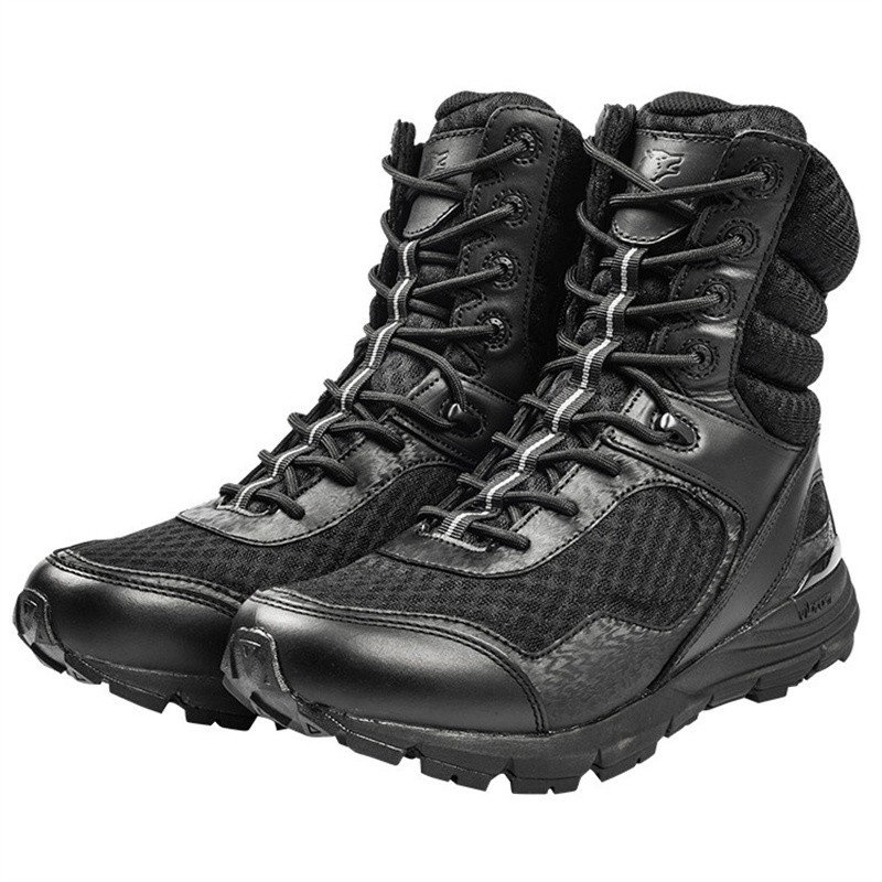 东风君品 君洛克d16001战术博士v底超轻量透气网面靴子高帮战术靴