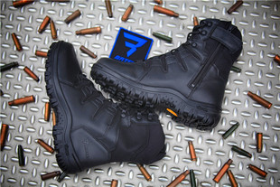 美国Bates贝特斯风暴E05581高帮V底轻便作战靴 拉链黑色战术靴