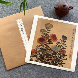 饰画花卉册页国画花卉画册绘图册页临摹花鸟册页 装 清 恽寿平设色花卉图页工笔画绢画宣纸微喷复制画册页画芯