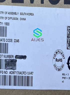 ADM7170ACPZ-1.8-R7 LDO稳压器 封装： CSP，WFDFN-8(EP)