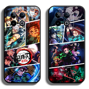 适用IQOOZ系列10Turbo+手机壳IQOO Z9X保护套爱酷8全包7i防摔6软5薄3硅胶Z1X续航版液态女简约个性鬼灭二定制