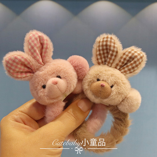 可爱小女孩立体兔子发圈