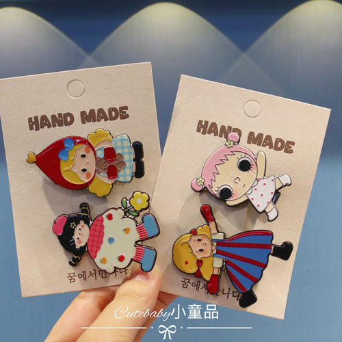 可爱小玉女孩树脂发夹