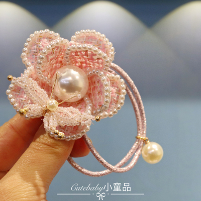 公主小女孩小香风花朵发圈