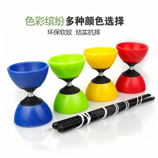 空竹小学生专用双轮轴承初学者儿童老人健身结实抗摔扯铃空竹杆线