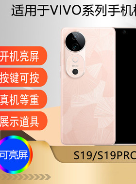 驰李手机模型适用于VIVO S19 S19Pro仿真模型机玩具可亮屏柜台展示道具S18 S18Pro S18E