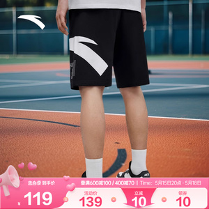 安踏篮球短裤男美式五分裤2024夏季新款吸湿透气裤子休闲裤篮球裤