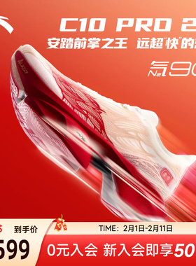安踏×徐悲鸿奔马图联名丨马年限定C10 PRO 2代马拉松碳板跑鞋男
