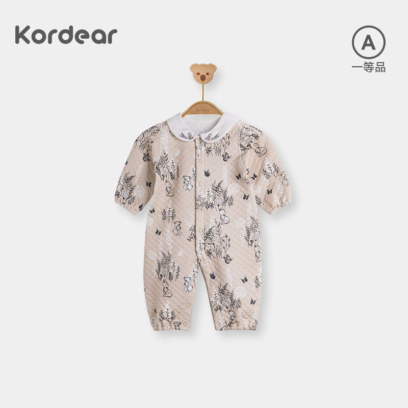 轻柔贴肤宝宝夹棉连体衣