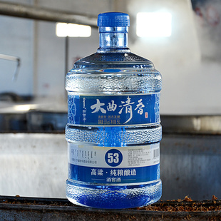 巴尔汗53度5L大容量优级清香型古法酿造纯粮工艺桶装礼品白酒