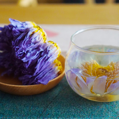 现货基地直发蓝莲花干花-蓝莲花茶九品十三品香水莲花茶-展花干花