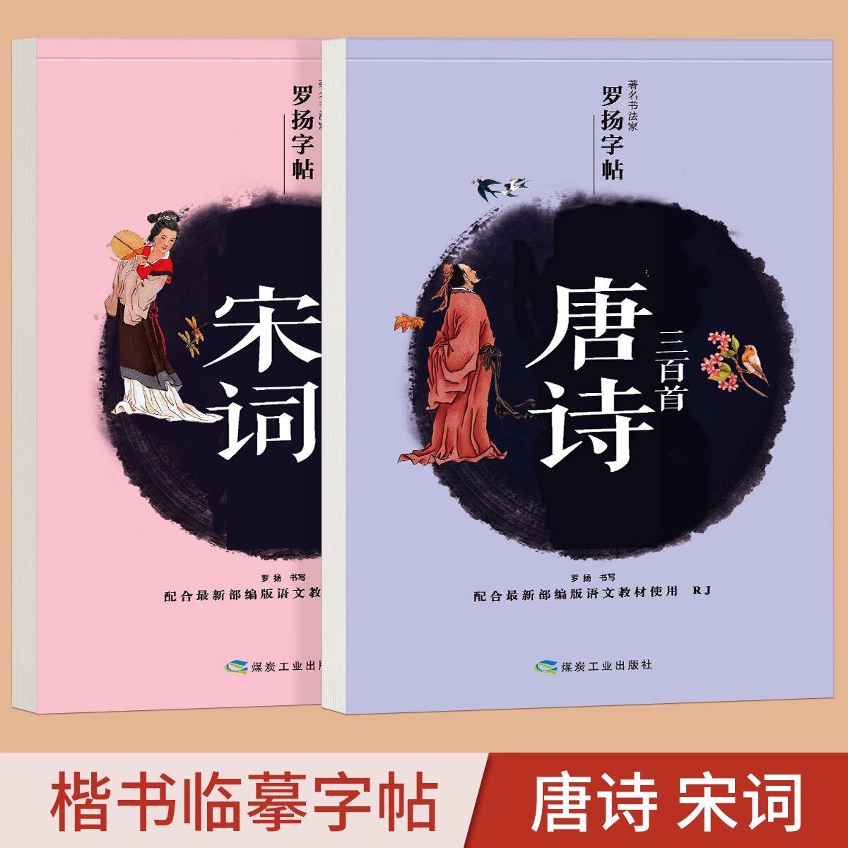 楷书字贴 临摹版 唐诗三百首宋词三百首小学生练字贴练字硬笔必背古诗文古诗词初中生钢笔专用字帖每日一练