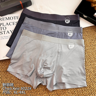 衩透气四角裤 2025秋新款 莫代尔柔软抑菌内裆平角裤 内裤 6022男士