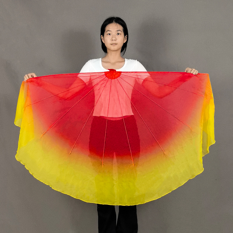 鱼骨扇子舞蹈扇春晚表演