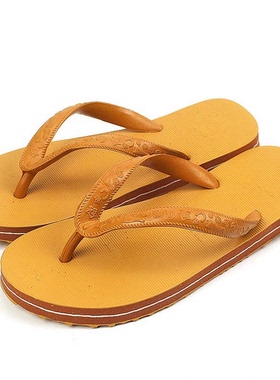 星马人字拖泰国橡胶厚底拖鞋防滑防臭耐磨夹脚男士越南沙滩凉拖鞋