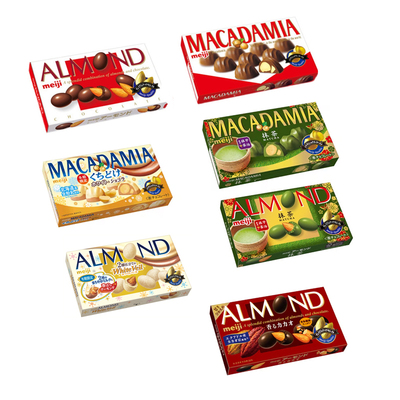 日本进口mei仁坚果日版巧克