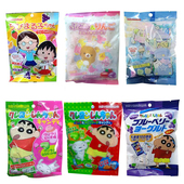 日本 水果汽水味糖果 早川蜡笔小新樱桃小丸子角落生物轻松熊散装