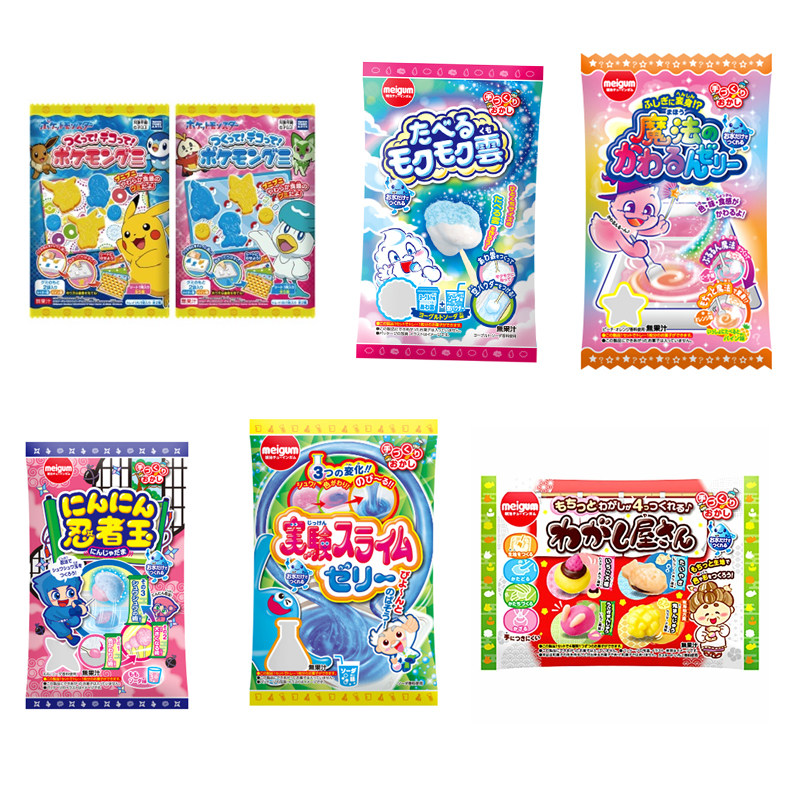 日本 meigum食玩diy忍者球实验史莱姆泡沫云团子店自制软糖