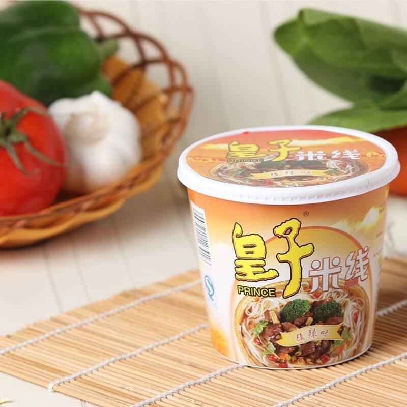 皇子过桥米线杯装58酸辣非油炸冲泡速食香辣海鲜排骨香菇混合整箱