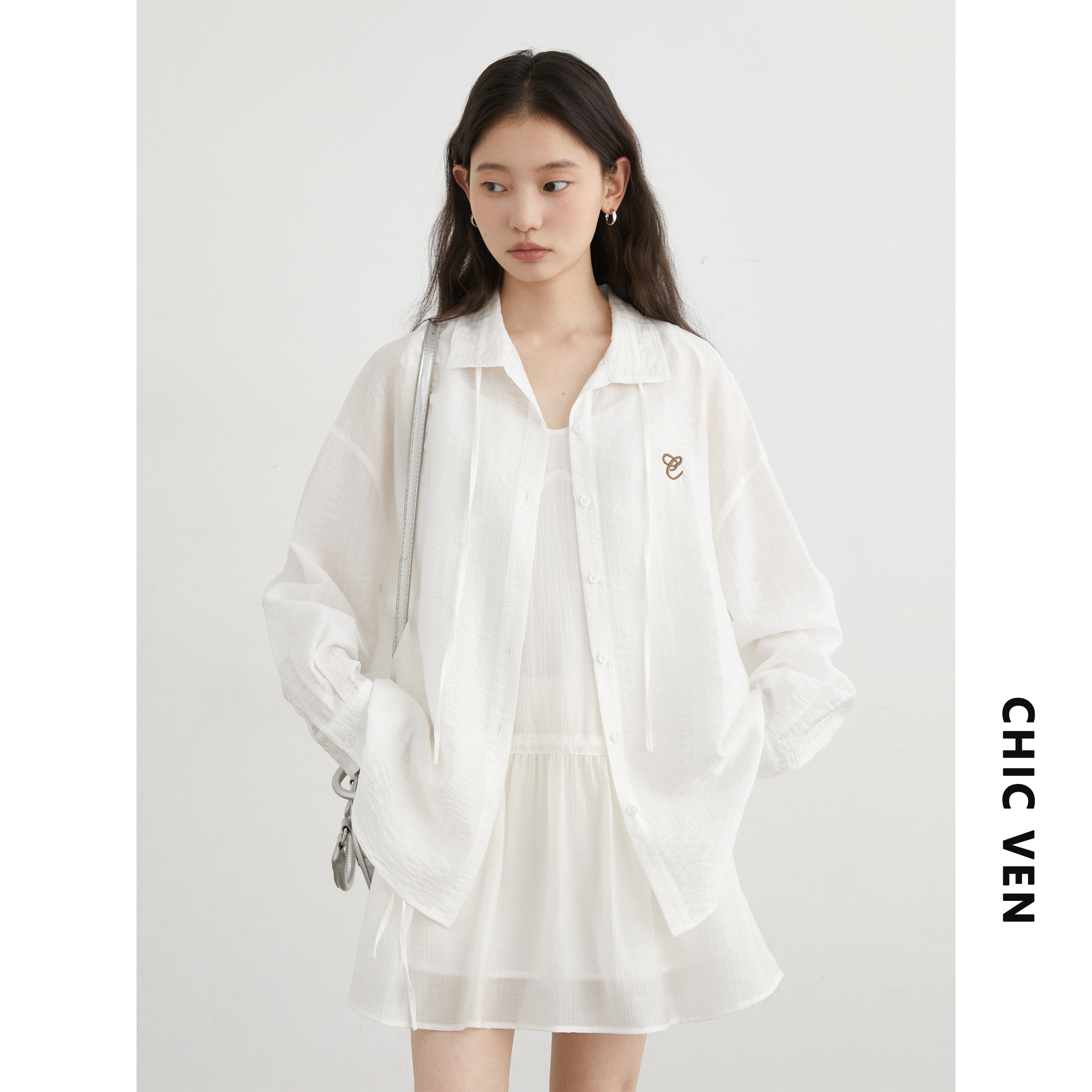 CV大码女装防晒衬衫上衣女胖mm