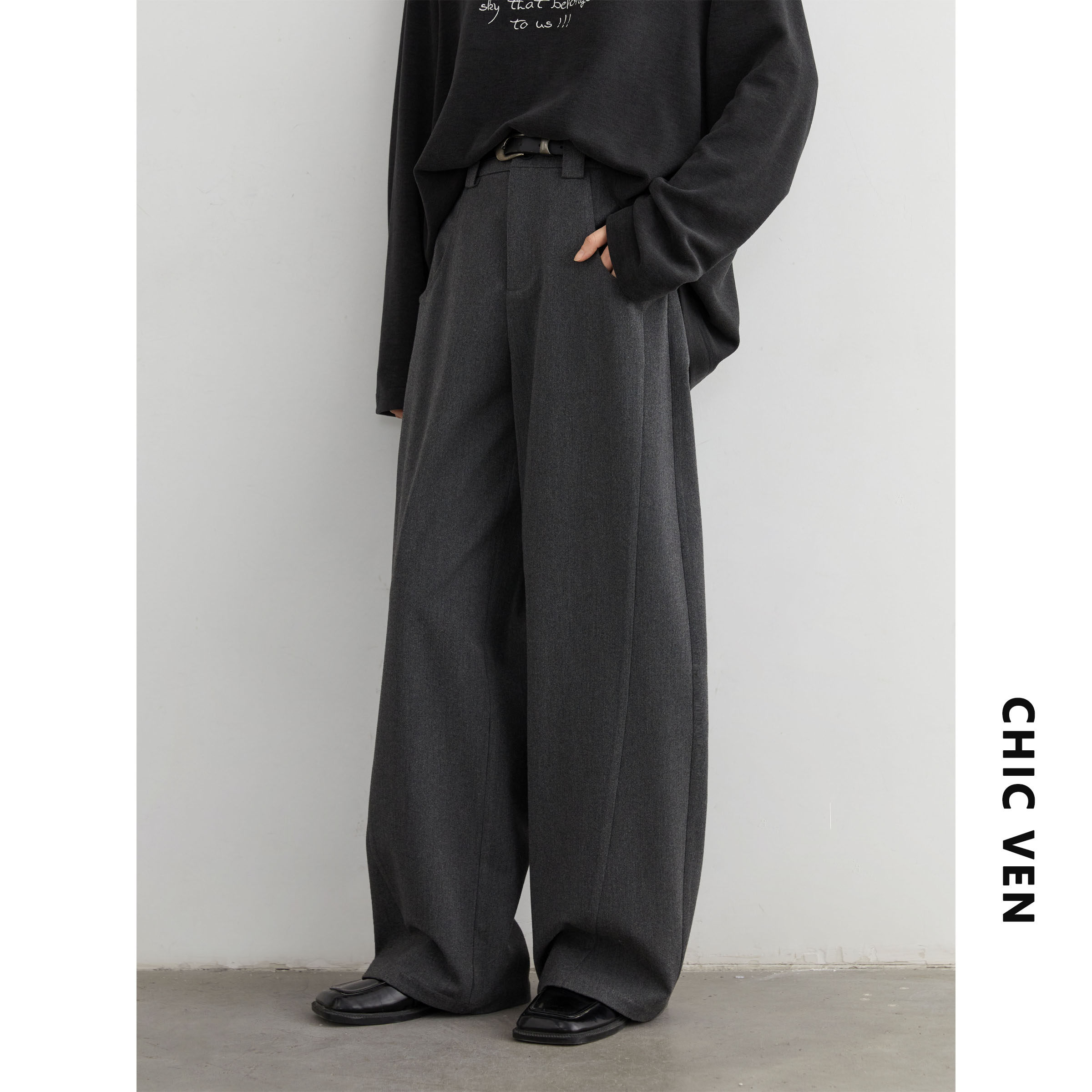 CV大码女装冬季新品宽松阔腿加厚毛感斜纹西装裤保暖休闲长裤胖mm,女装/女士精品,大码裤装,淘宝优惠券,粉丝福利购,淘宝优惠卷