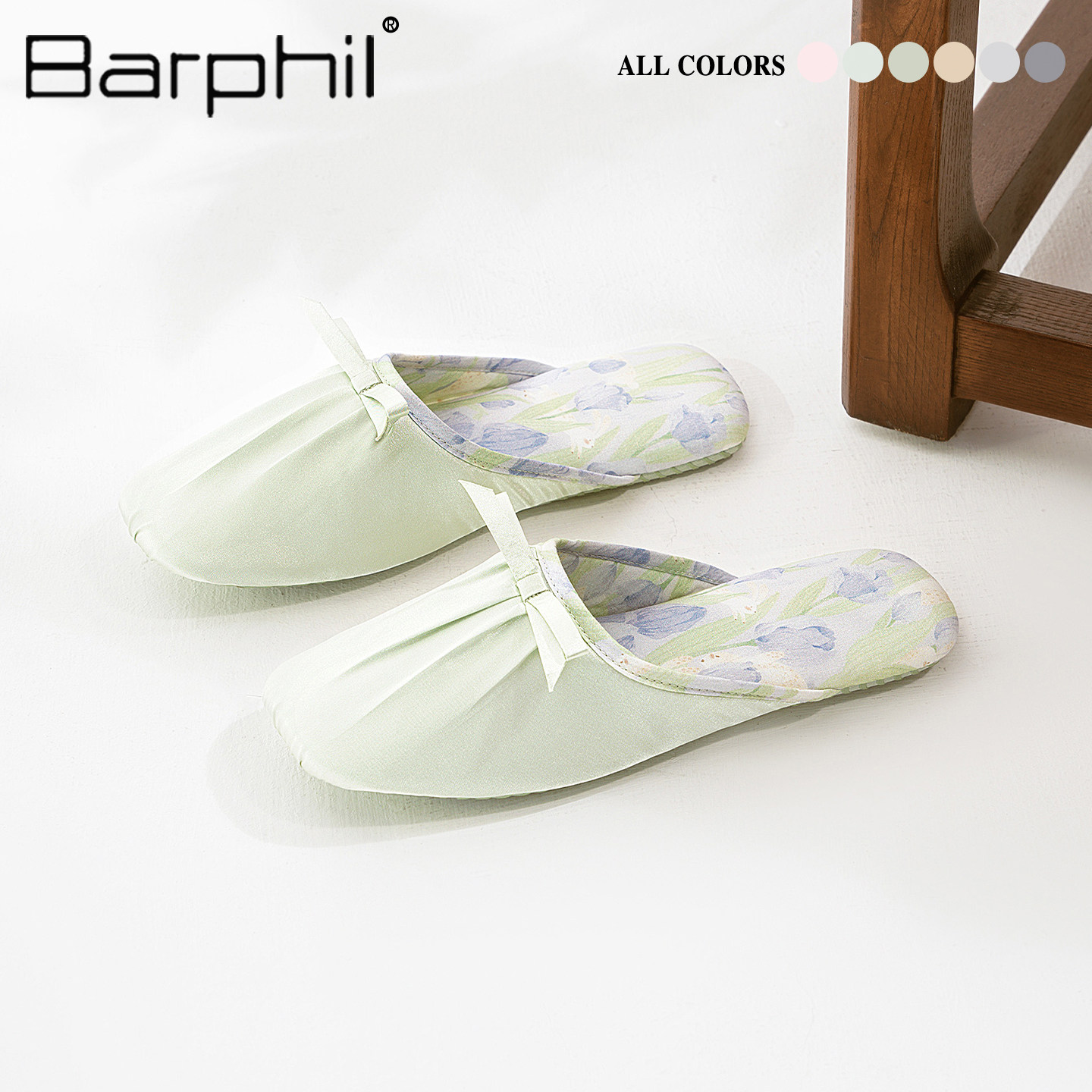 Barphil新中式拖鞋女2026新款包头防滑静音软底轻便四季家用舒适