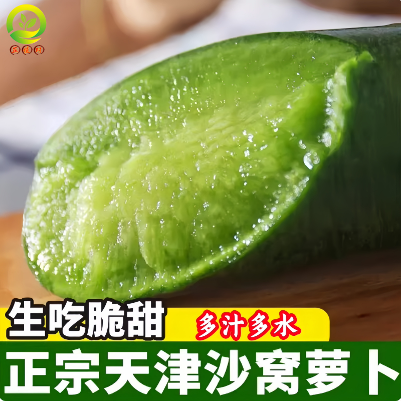 正宗天津沙窝萝卜秧苗带土阳台盆栽冰淇淋凤梨萝卜苗甜脆多汁菜苗