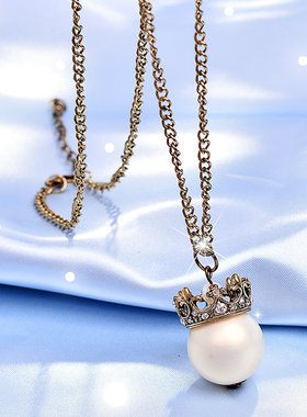 缀恋毛衣链长款春夏2021年新款百搭简约项链配饰吊坠挂件装饰品女