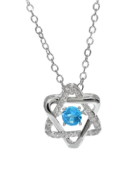 缀恋心形项链女锁骨链天使翅膀