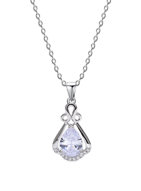 短款镶钻生日礼物水滴吊坠送女友