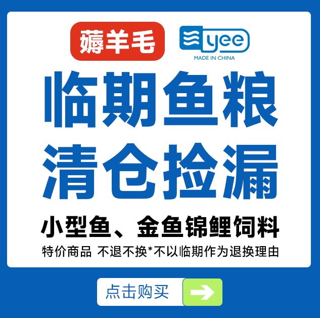 【清仓特惠/鱼粮】yee小型鱼饲料孔雀鱼粮食锦鲤鱼观赏金鱼通用粮