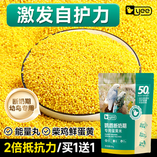 yee蛋小米鹦鹉幼鸟粮饲料断奶专用牡丹玄凤鸡蛋黄奶粉鸟食滋养丸