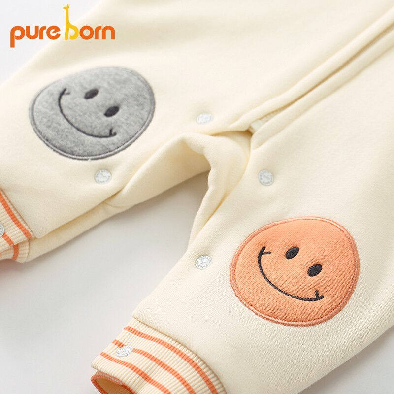 pureborn博睿恩宝宝连体衣秋冬季婴幼儿衣服可爱加绒保暖外出哈衣怎么样,好用不?