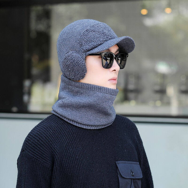 浩冠帽子男冬季青年毛线帽韩版潮加绒保暖针织帽秋冬天围巾脖套防属于什么档次？