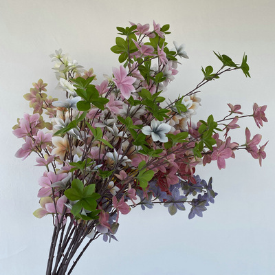 仿真花婚庆装饰吊钟叶舞台背景墙