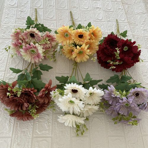 仿真花婚庆装饰菊花路引排花桌花