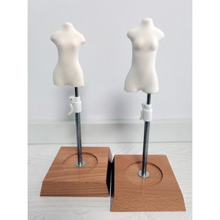 OB24小布人台Blythe立裁制衣模台 licca丽佳娃娃插针人体模特支架